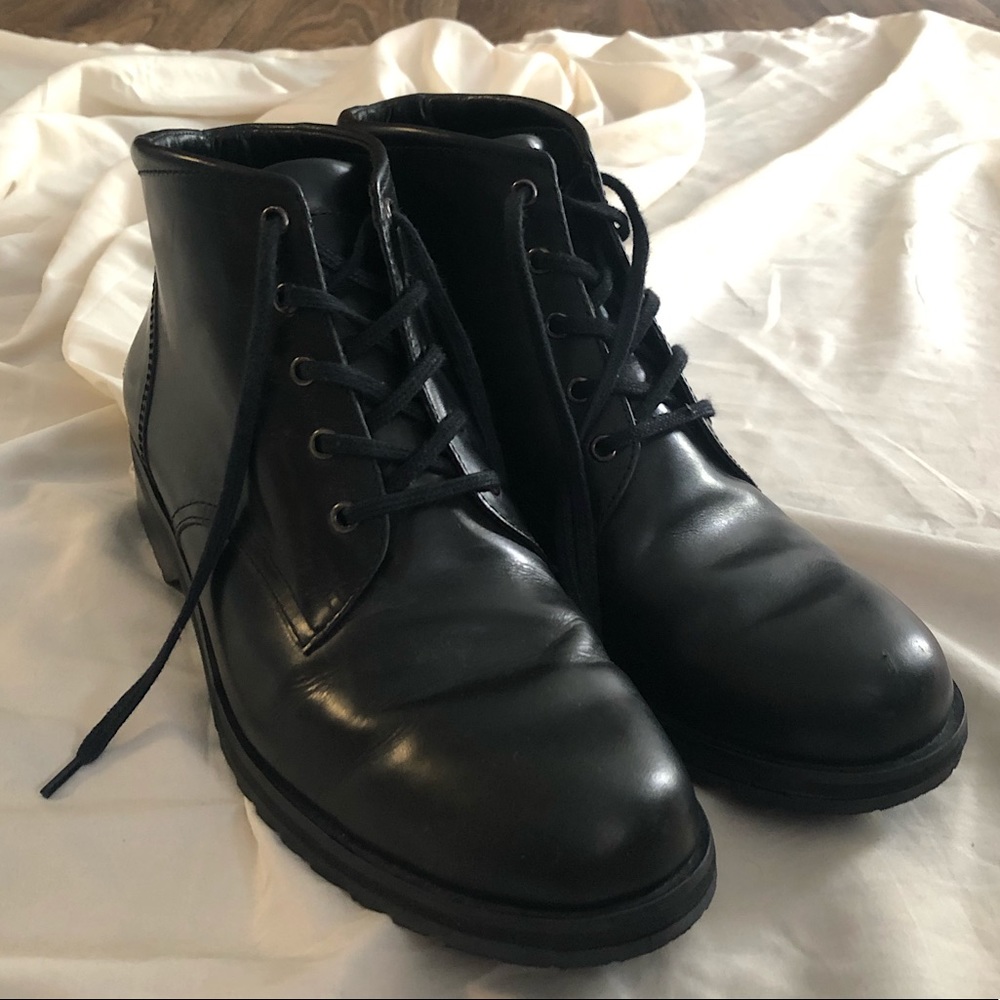 Real Leather Ankle Boots